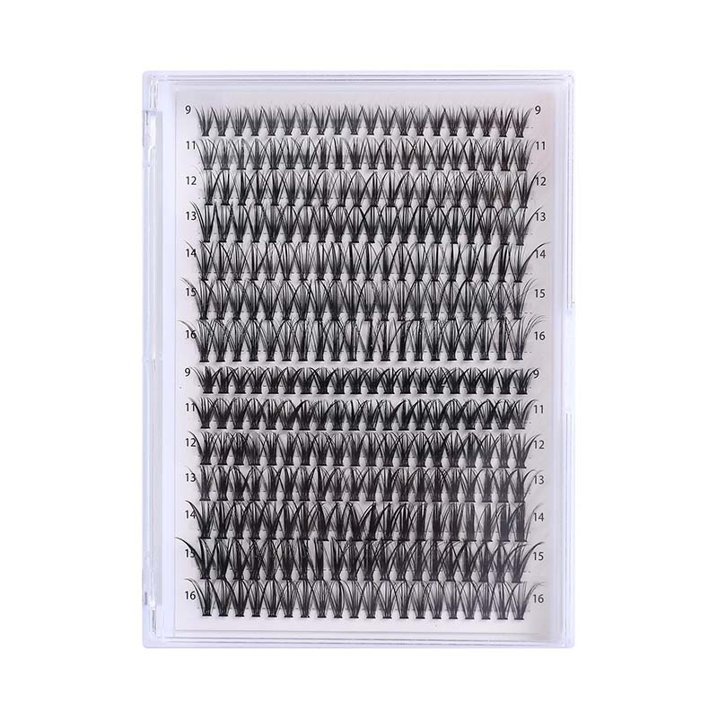 Erzielen Sie makellose Wimpernverlängerungen mit der 30D 40D 9–18 mm Cluster Lashes Mixed Tray von Sparkling Eyelashes