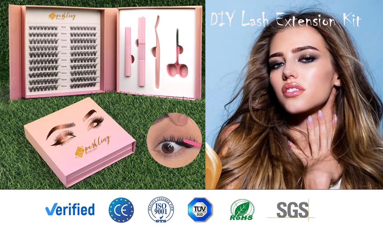 Holen Sie sich den perfekten Look mit dem DIY-Lash-Cluster-Kit zum Fabrikpreis