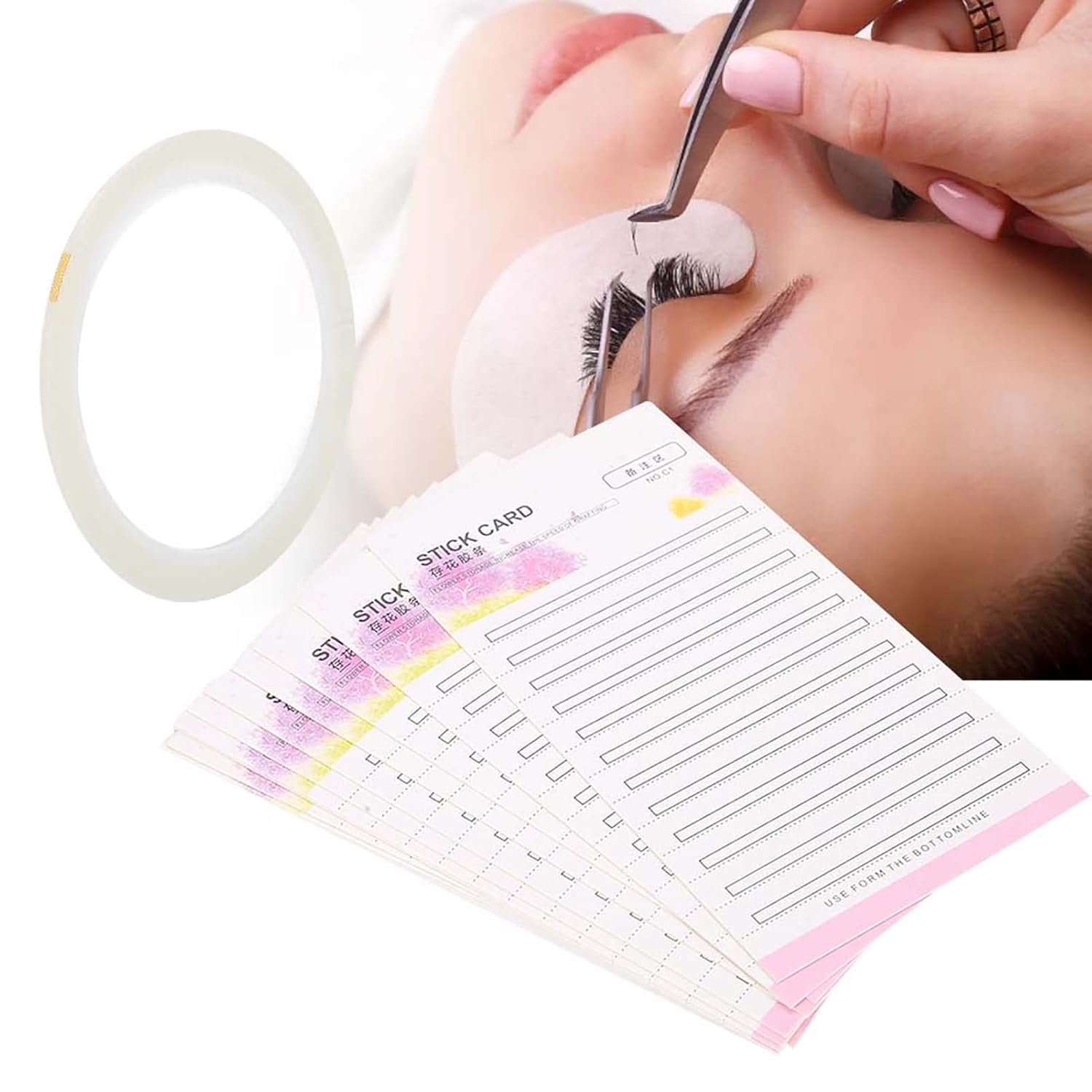 Papierkarte mit Fächern für falsche Wimpern – die ultimative Lösung für die Aufbewahrung von Wimpernverlängerungen