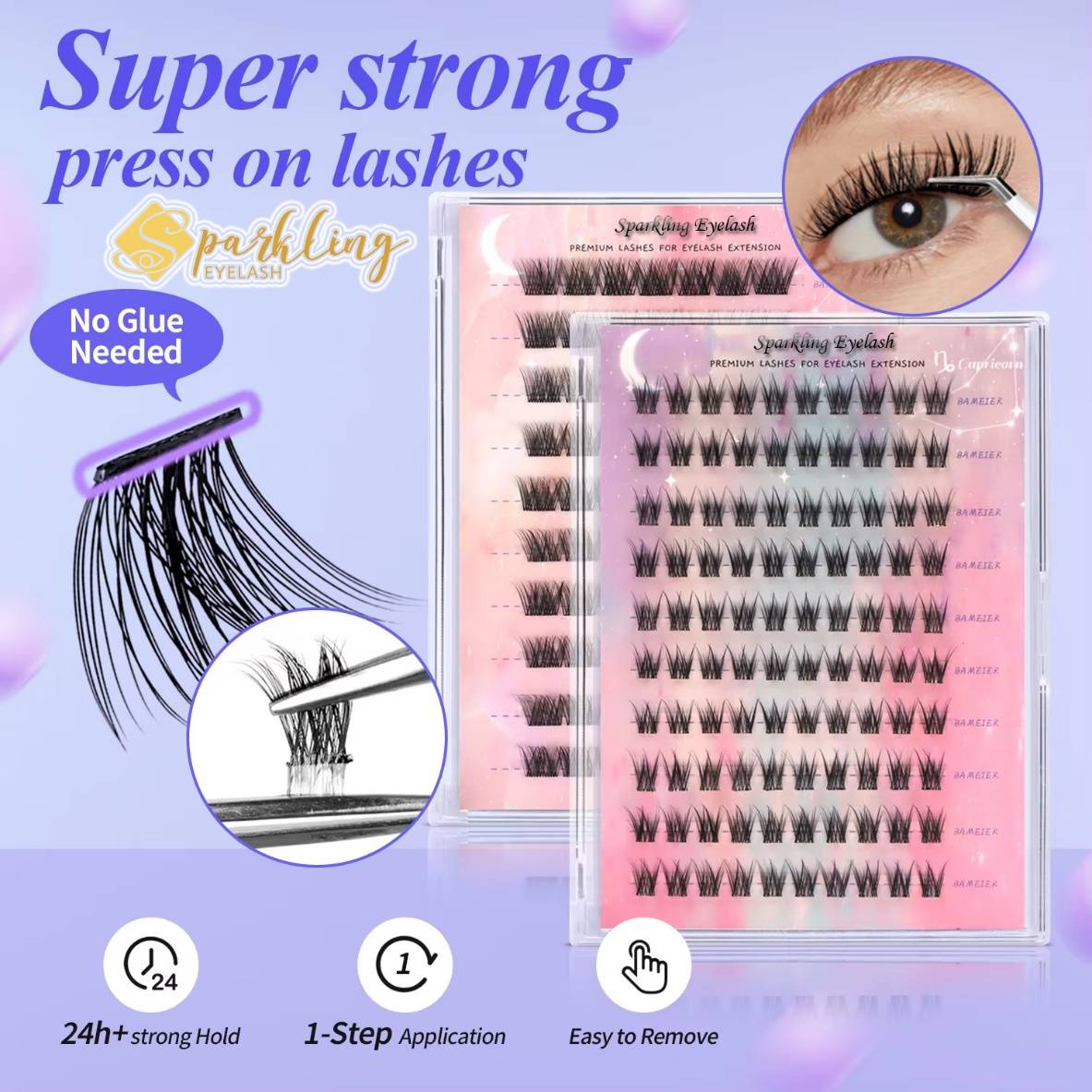 Qingdao funkelnder Wimpern revolutioniert die Schönheitsindustrie mit anpassbaren, wasserdichten und wiederverwendbaren selbstklebenden gefälschten Wimpern