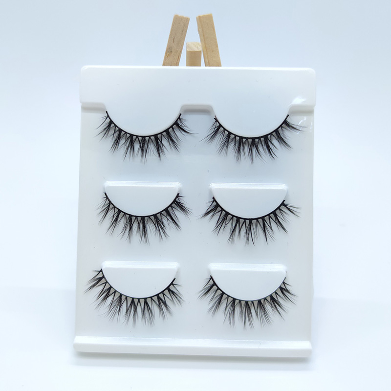 3 Paar Luxus Faux Nerz 3D Seidenwimpern Falsche Wimpern