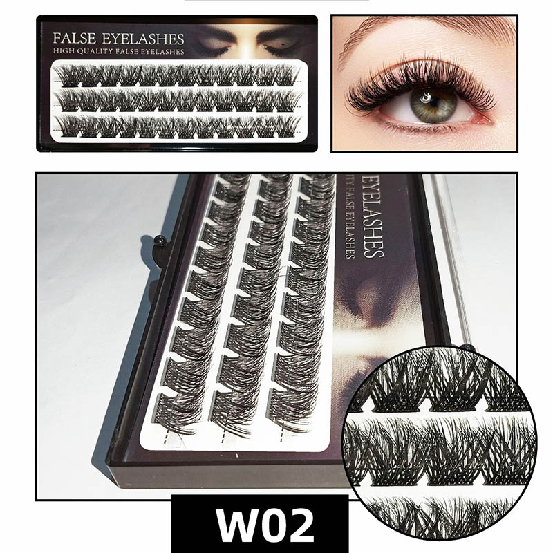 D-Curl-Wimpernverlängerungscluster