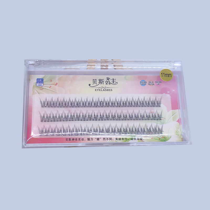 DIY Wimpernverlängerung Einzelne Fishtail Cluster Lashes 10mm