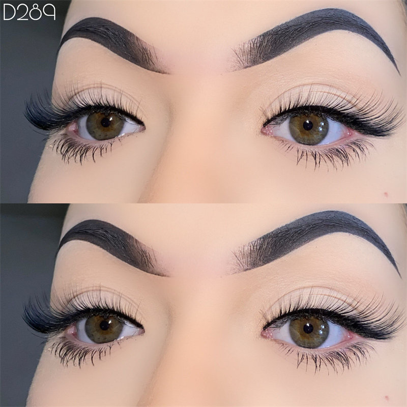 Fox Eye Lashes Wispy falsche Wimpern, natürlicher Look, L-Locke