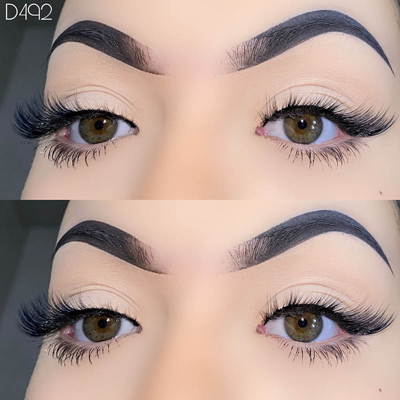 5 Paar Wispy Lashes Flügelwimpern mit natürlichem Look, 7–17 mm