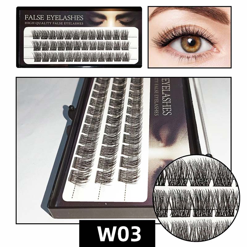 DIY individuelle flauschige Wimpernbüschel