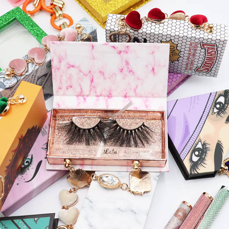 Falsche Wimpern Verpackungsbox Leere Wimpernbehälter