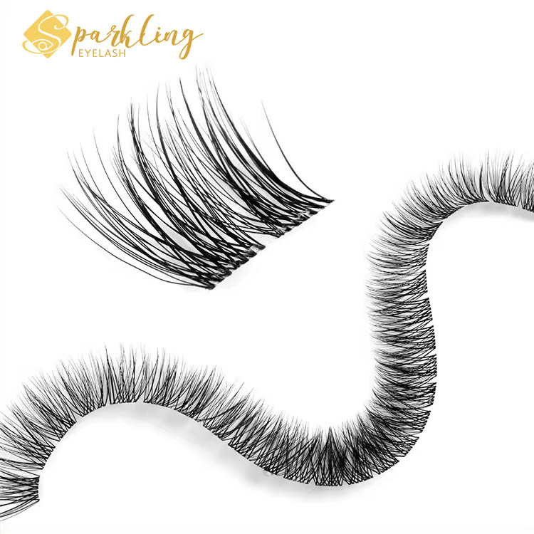 Beschriften Sie die DIY-Cluster-Segment-Wimpern
