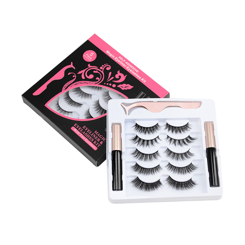 5 Paar magnetische Wimpern 5 Magnete