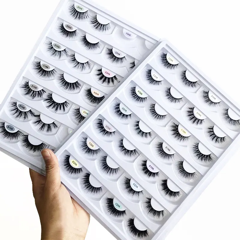Künstliche vegane 3D-Faser-Wimpern, tierversuchsfrei